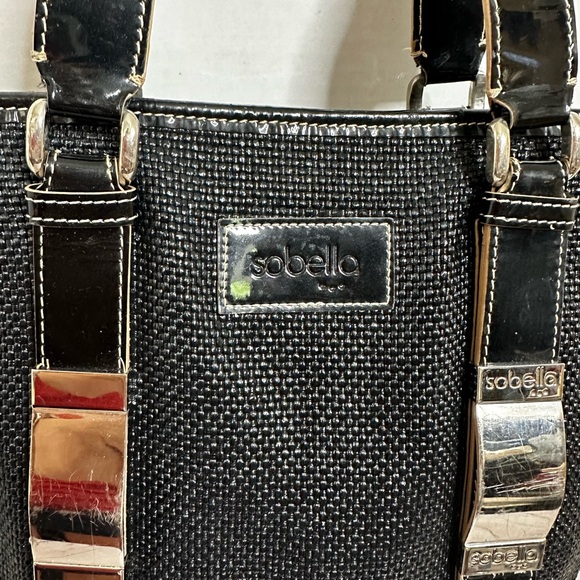 SOBELLA DOUBLE HANDLES NYLON PURSE - Picture 2 of 10